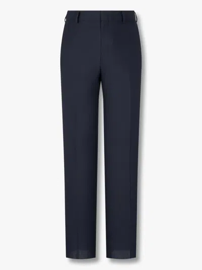 Man On The Boon. Tropical Tailored Trousers In Blue