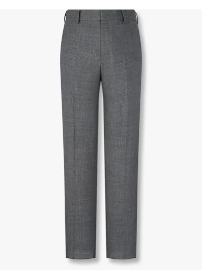 Man On The Boon. Tropical Tailored Trousers In Grey