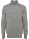 Man On The Boon. Turtleneck Pullover In Grey