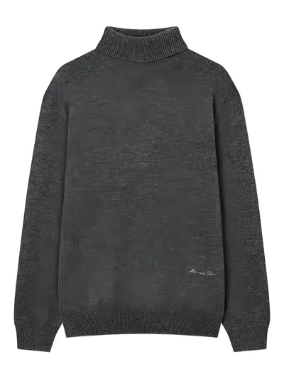 Man On The Boon. Turtleneck Sweater In Gray