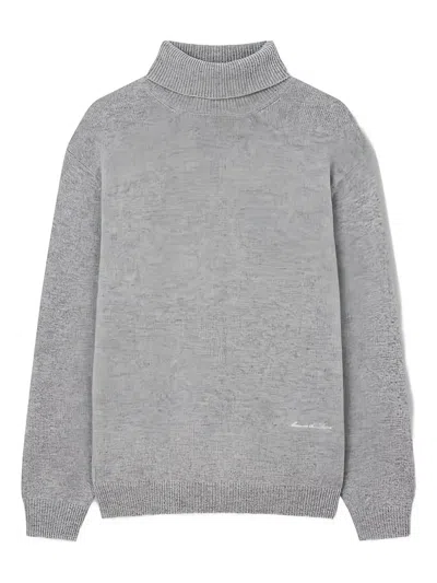 Man On The Boon. Turtleneck Sweater In Gray