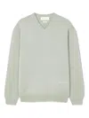 Man On The Boon. V-neck Sweater In Green