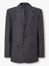 Man On The Boon. Wool Blazer In Grey