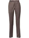 Man On The Boon. Wool Regular Trousers In Brown
