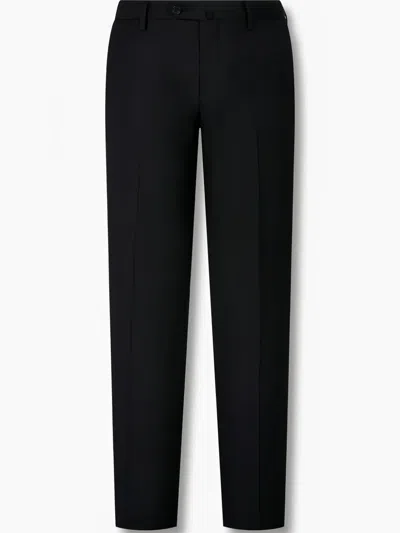 Man On The Boon. Wool Tailored Trousers In Black