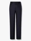 Man On The Boon. Wool Trousers In Blue