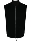 Man On The Boon. Zip-up Vest In Brown