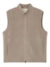 Man On The Boon. Zip Vest In Gray