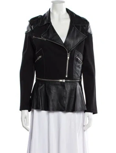 Pre-owned Man Repeller X Pjk Biker Jacket In Black