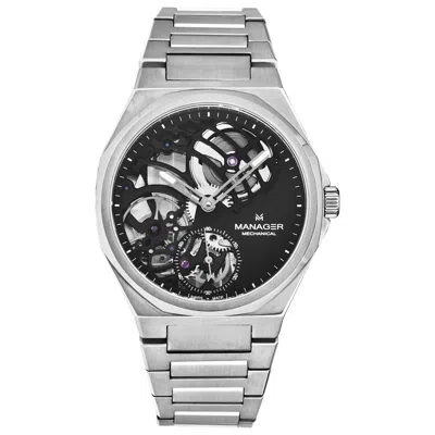 Manager Revolution Black Dial Mens Watch Man-rm-01-sm