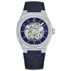 Manager Open Mind Automatic Blue Dial Mens Watch Man-ro-03-sl In Black