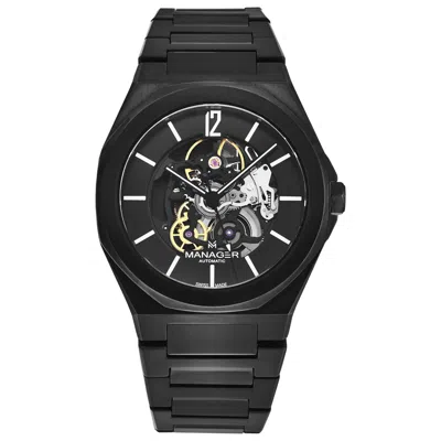 Manager Men's Watch In Black