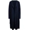 Manakaa Project Women's Light Wool Coat - Blue In Blue