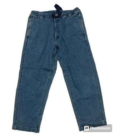 Pre-owned Manastash 90's  Baggy Soft Denim Pant In Blue