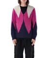Manastash Aberdine Chevron-patterned Cardigan In Multicolor