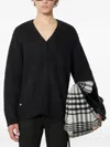 Manastash Button-front Brushed Cardigan In Black