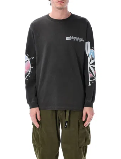 Manastash Canoe Club Longsleeve T-shirt In Black