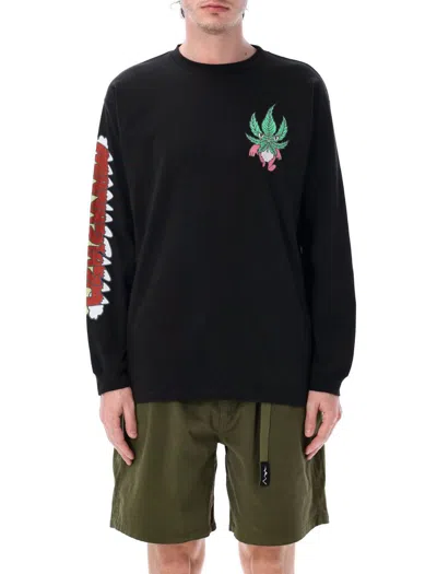 Manastash Fairy Long Sleeves T-shirt In Black