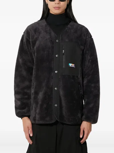 Manastash Fleece Button-fastening Jacket In Black