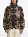 Manastash Fleece Patterned Jacket In Brown