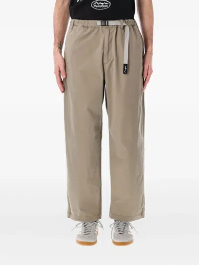 Manastash Flex Climber Belted Utility Trousers In Light Grey