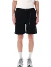 Manastash Flex Climber Elasticated Drawstring Shorts In Black
