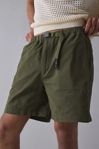 Manastash Flex Climber Wide Leg Short In Olive, Men's At Urban Outfitters