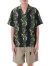 Manastash Relaxed Fit Manaloha Shirt With Open Collar In Black