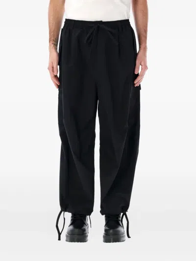 Manastash Mananatrooper Drawstring Cargo Trousers In Black
