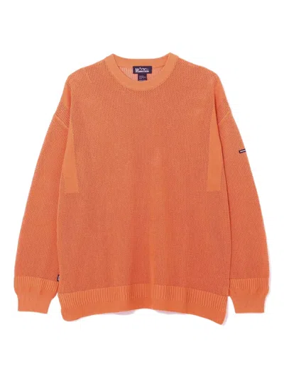 Manastash Mesh-knit Sweater In Orange