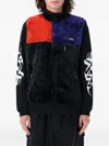 Manastash Poppy Colour-blocked Fleece Gilet In Black