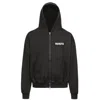 Manava Black Start A Movement Zip Hoodie In Black
