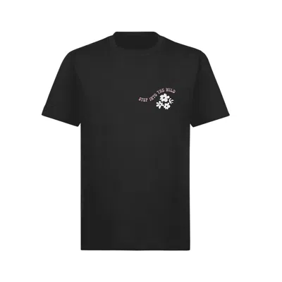 Manava Men's Black Cultivate Happiness T-shirt