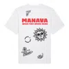 Manava Men's White Luke Crump Multi Placement T-shirt In White