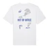 Manava Men's White Luke Crump Out Of Office T-shirt In White