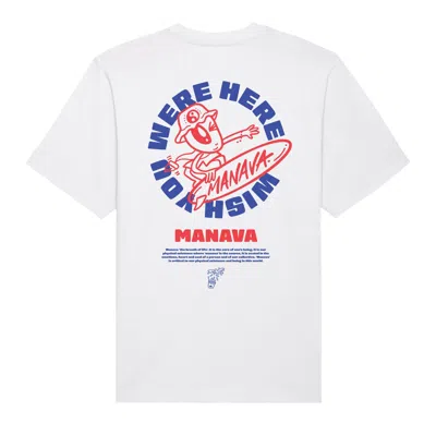 Manava Men's White Luke Crump Surf T-shirt