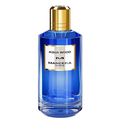 Mancera Men's Aqua Wood Edp Spray 4 oz Fragrances 3760265193783 In Aqua / White