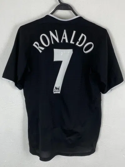 Pre-owned Manchester United X Nike Manchester United 7 Ronaldo 2003/04 Away Jersey In Black