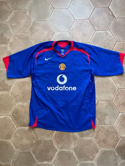 Pre-owned Manchester United X Nike Manchester United Nike Vintage Jersey In Blue