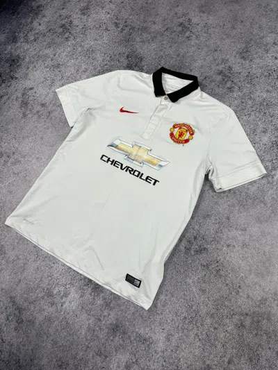Pre-owned Manchester United X Nike Manchester United Soccer Jersey Blokecore Casual M In White