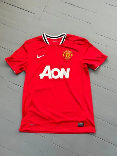 Pre-owned Manchester United X Nike Manchester Unites T-shirt In Red