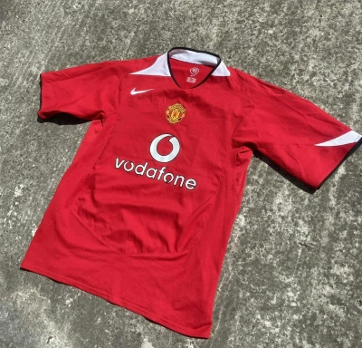 Pre-owned Manchester United X Nike Vintage Manchester United Nike Soccer Jersey 7 Blokecore Vtg In Red