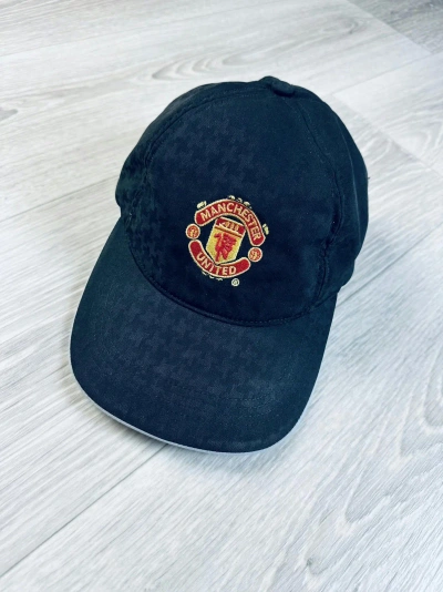 Pre-owned Manchester United X Nike Vintage Nike Manchester United Cap In Black