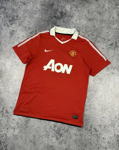 Pre-owned Manchester United X Nike Vintage Nike Manchester United Soccer Jersey Blokecore In Red