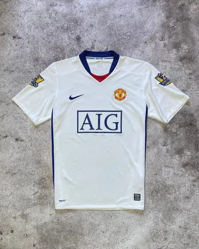 Pre-owned Manchester United X Soccer Jersey Manchester United Vintage Football Jersey T-shirt In White