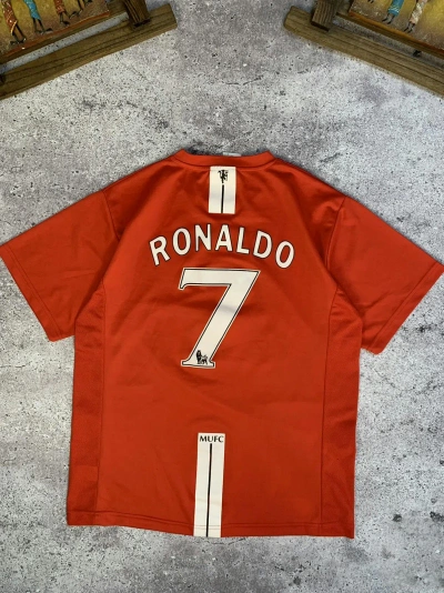 Pre-owned Manchester United X Soccer Jersey Muchester United 7 Ronaldo Vintage In Red