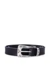 WILLIAM ENGRAVED LEATHER BELT