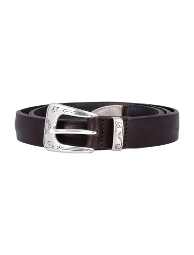 Mancini 1979 William Leather Belt In Brown