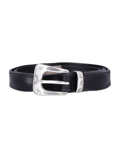 Mancini 1979 William Leather Belt In Black
