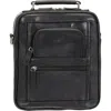 Mancini Buffalo Double Compartment Bag In Black